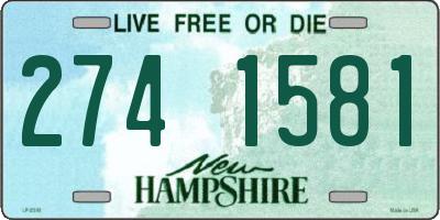 NH license plate 2741581