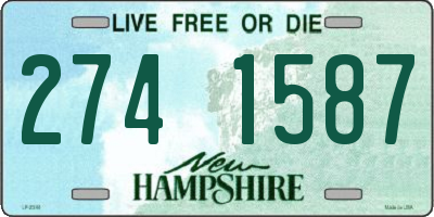 NH license plate 2741587
