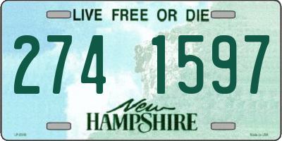 NH license plate 2741597