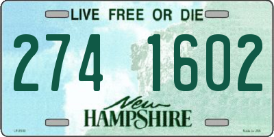 NH license plate 2741602