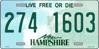 NH license plate 2741603