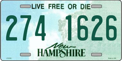 NH license plate 2741626