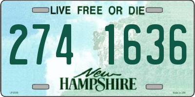 NH license plate 2741636