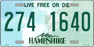 NH license plate 2741640