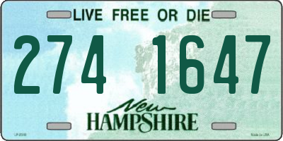 NH license plate 2741647