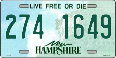 NH license plate 2741649