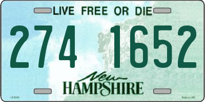 NH license plate 2741652
