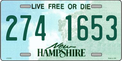 NH license plate 2741653