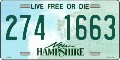 NH license plate 2741663
