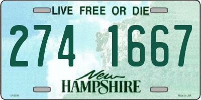 NH license plate 2741667
