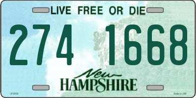 NH license plate 2741668
