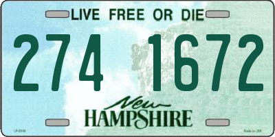 NH license plate 2741672