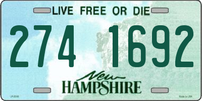 NH license plate 2741692