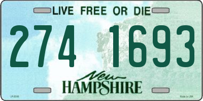 NH license plate 2741693