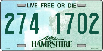NH license plate 2741702