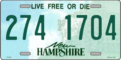 NH license plate 2741704