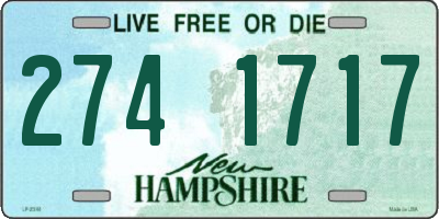 NH license plate 2741717