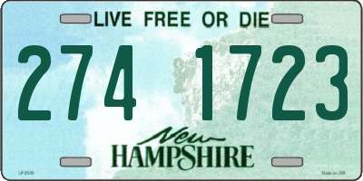 NH license plate 2741723