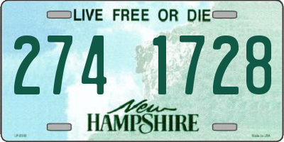 NH license plate 2741728