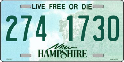 NH license plate 2741730