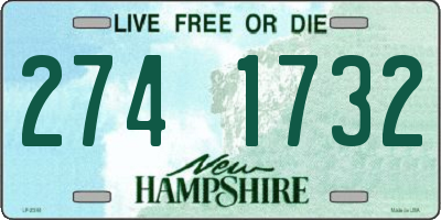 NH license plate 2741732