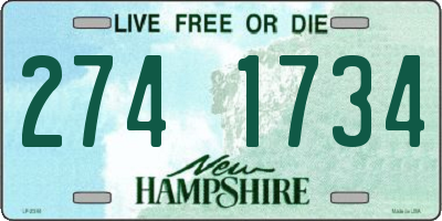NH license plate 2741734