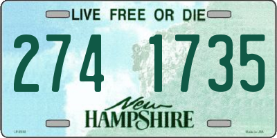 NH license plate 2741735