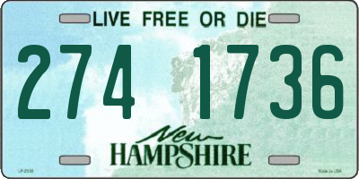 NH license plate 2741736