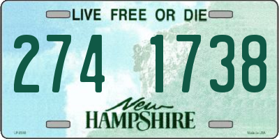 NH license plate 2741738