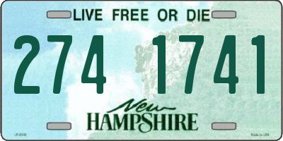 NH license plate 2741741