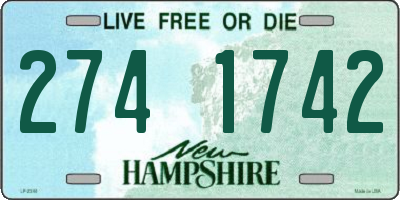 NH license plate 2741742