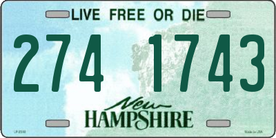 NH license plate 2741743