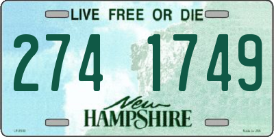 NH license plate 2741749