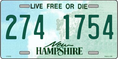 NH license plate 2741754