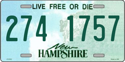 NH license plate 2741757
