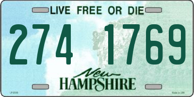 NH license plate 2741769