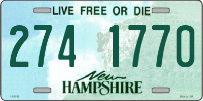 NH license plate 2741770