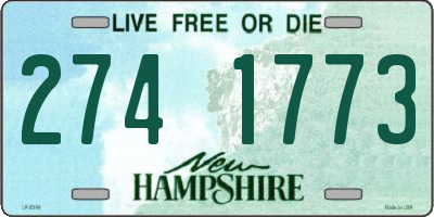NH license plate 2741773