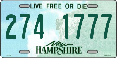 NH license plate 2741777