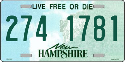 NH license plate 2741781