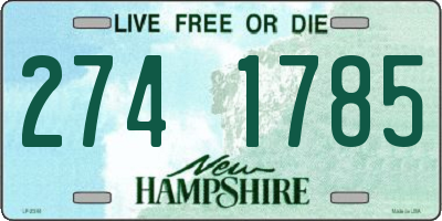 NH license plate 2741785