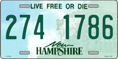 NH license plate 2741786