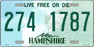 NH license plate 2741787
