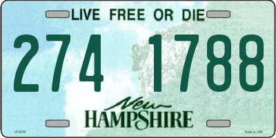 NH license plate 2741788
