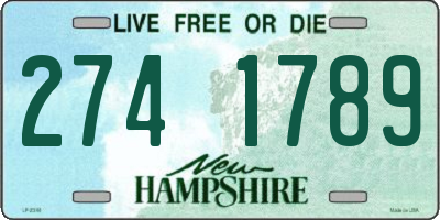 NH license plate 2741789