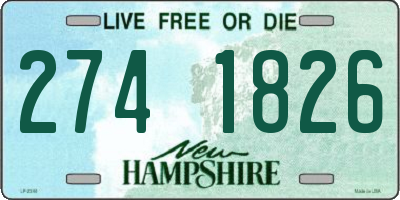 NH license plate 2741826