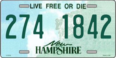 NH license plate 2741842
