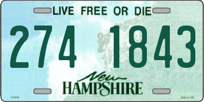 NH license plate 2741843