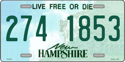 NH license plate 2741853