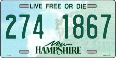 NH license plate 2741867